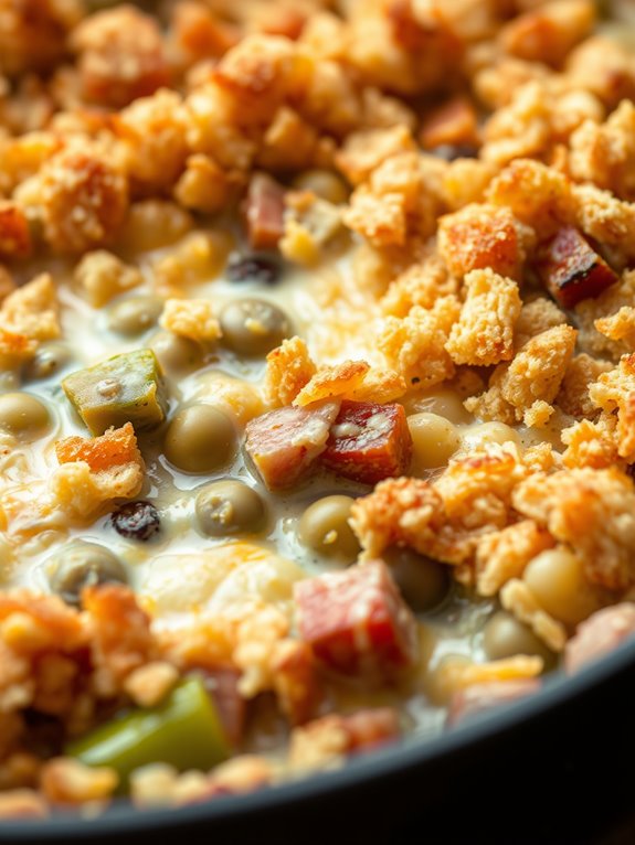 hearty bean and ham casserole