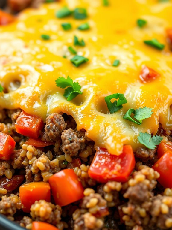 hearty beef quinoa casserole