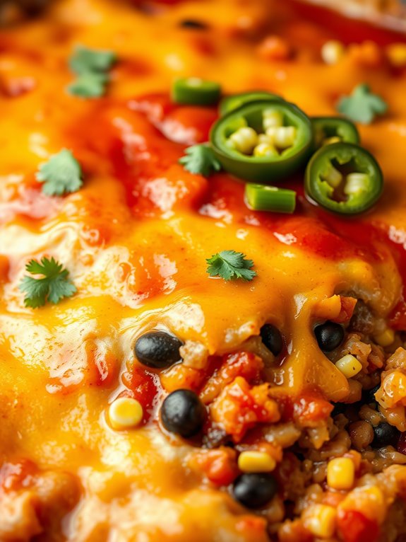 hearty beef rice casserole