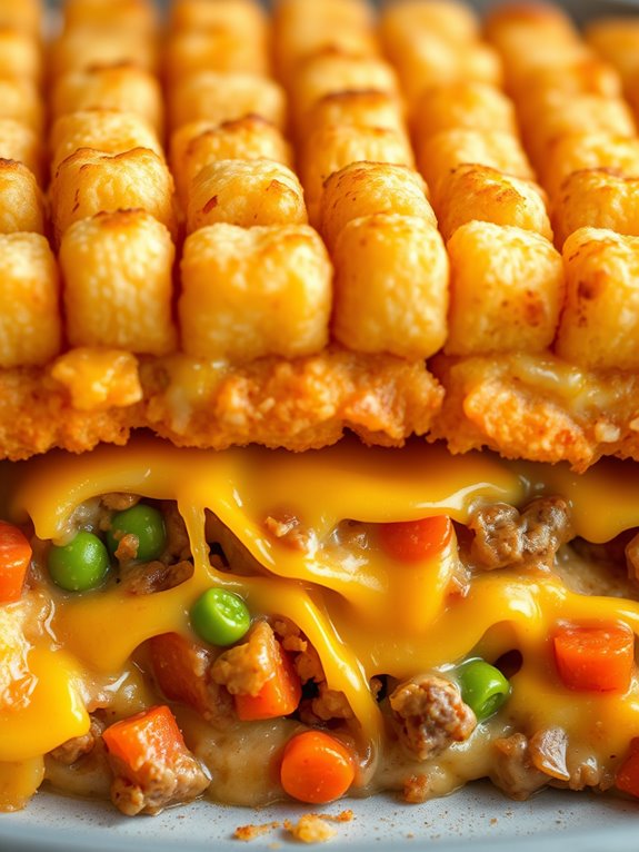 hearty beef tater tot casserole