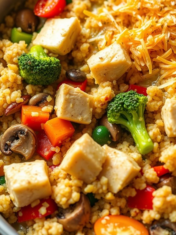 hearty chicken quinoa dish