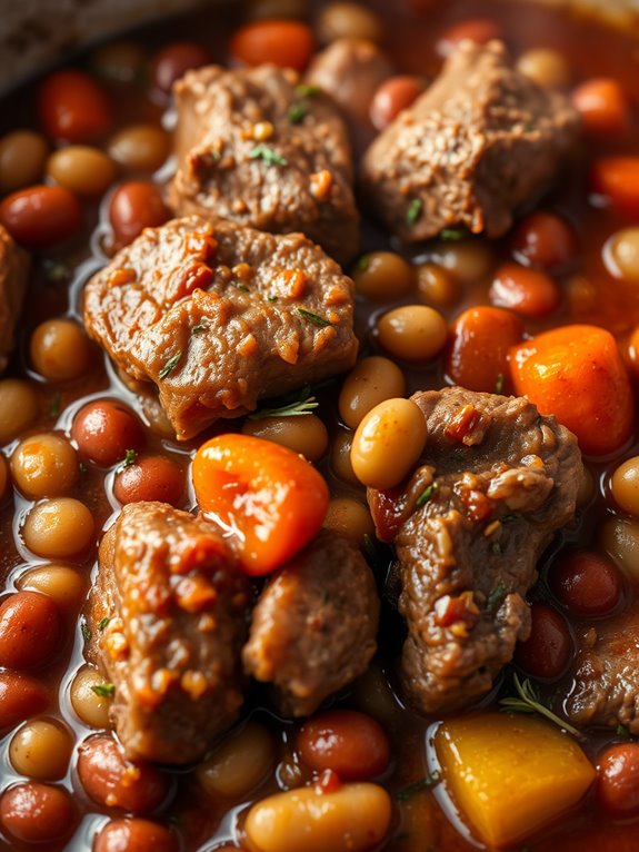 hearty lamb bean dish
