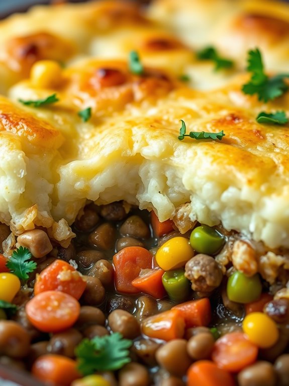 hearty lentil vegetable dish