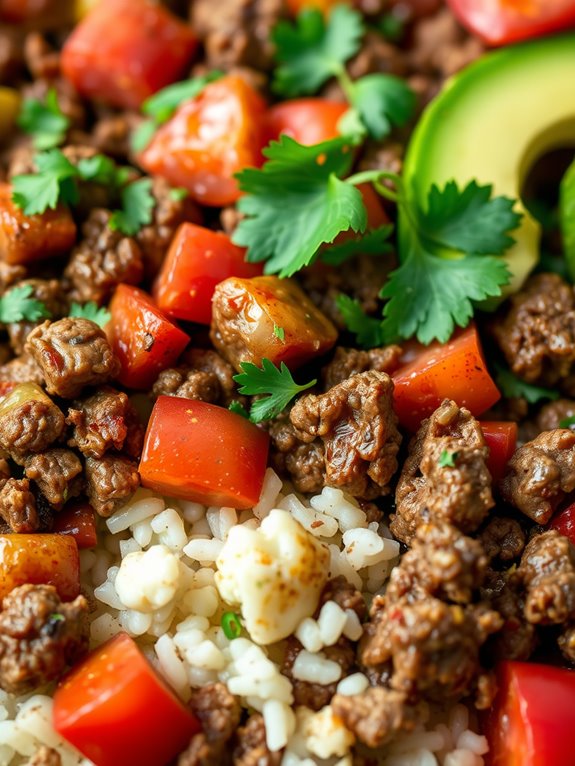 hearty mexican casserole dish