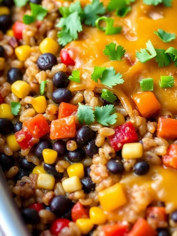 hearty rice and beans casserole
