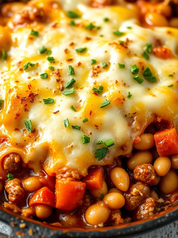 hearty sausage bean casserole