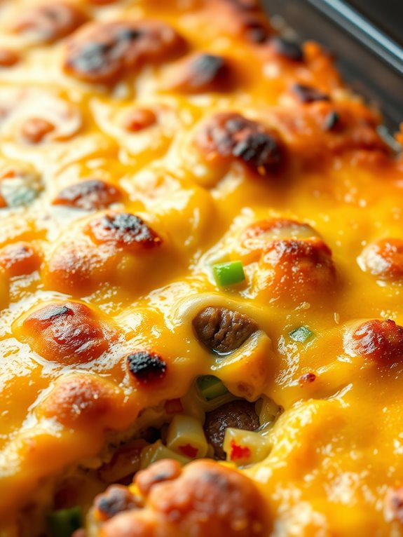 hearty sausage egg bake