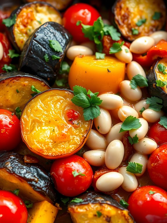 hearty vegetable bean dish