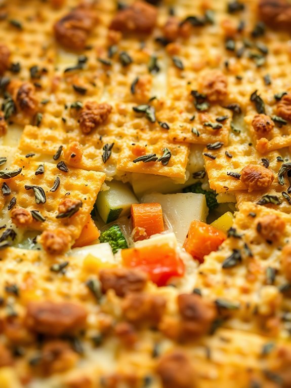 herb crusted vegetable bake