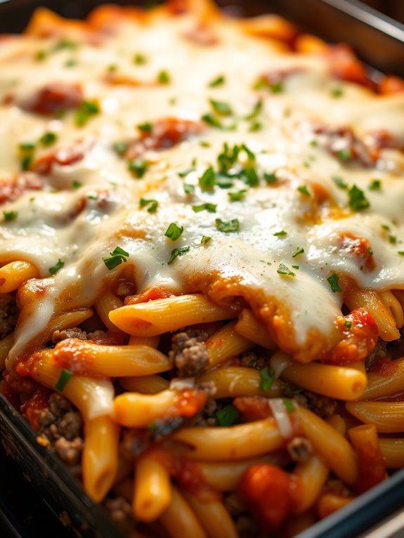italian beef pasta casserole