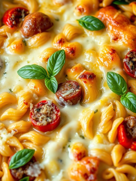 italian sausage orzo bake