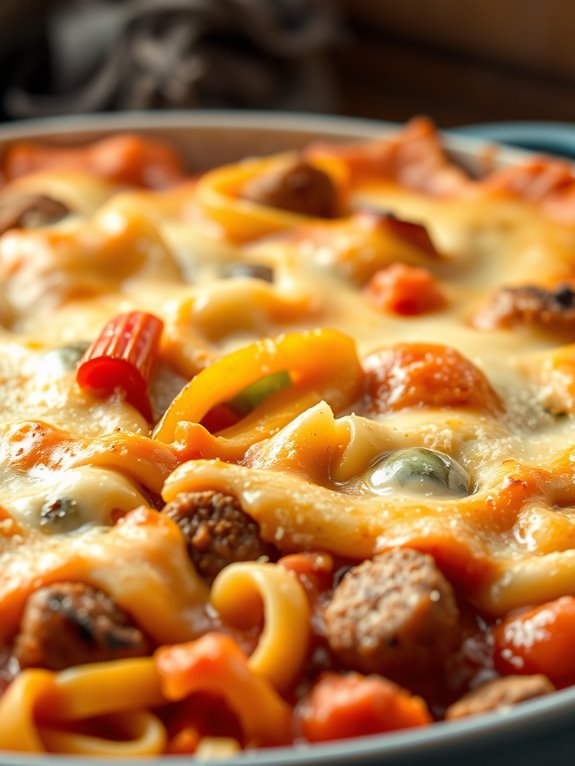 italian sausage pasta casserole