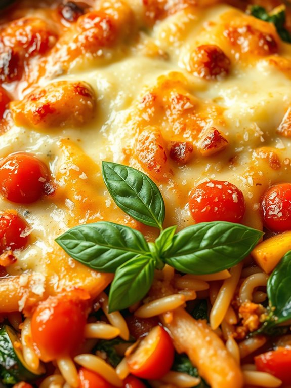italian vegetable orzo casserole