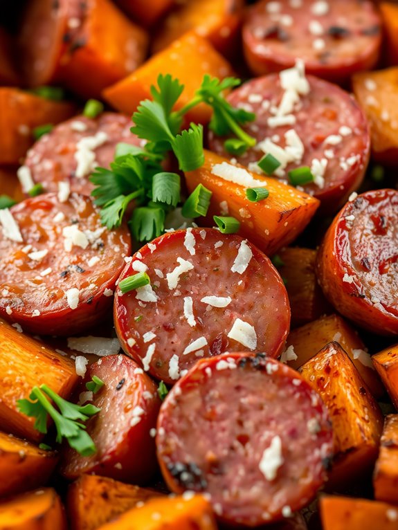 kielbasa with sweet potatoes