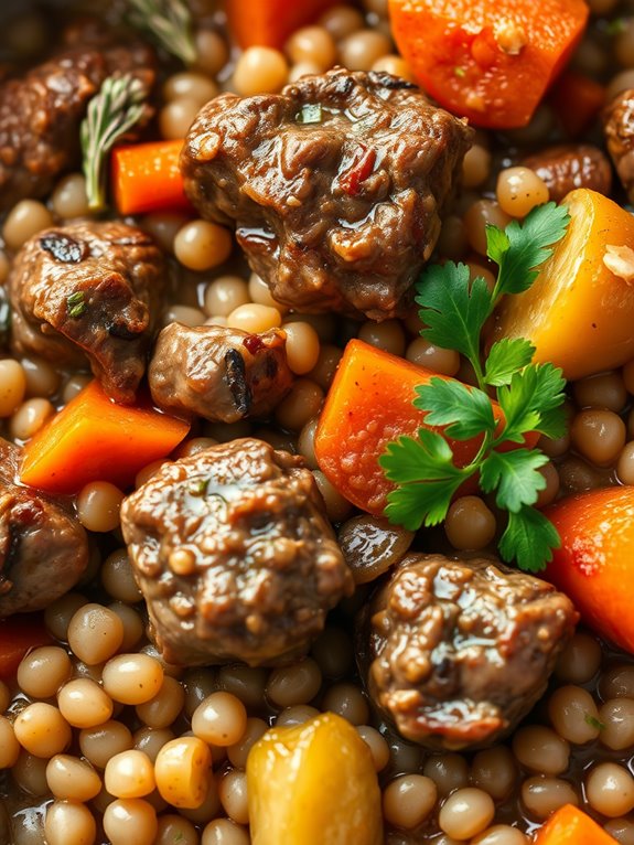 lamb and barley dish
