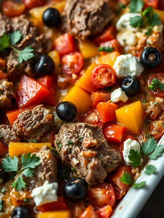 lamb and feta casserole