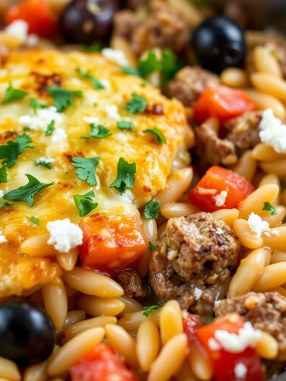 lamb and orzo casserole