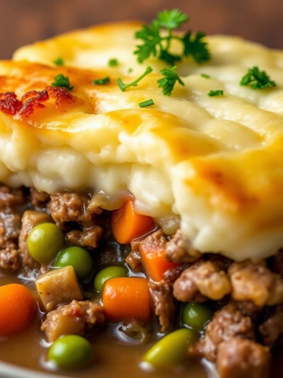 lamb filled savory pie