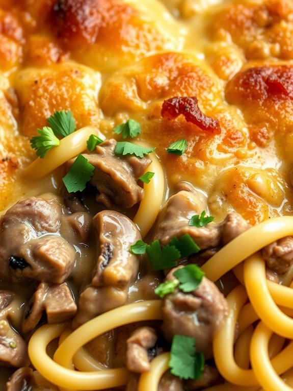 lamb mushroom casserole dish
