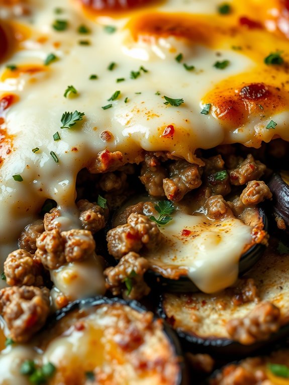 layered lamb and eggplant