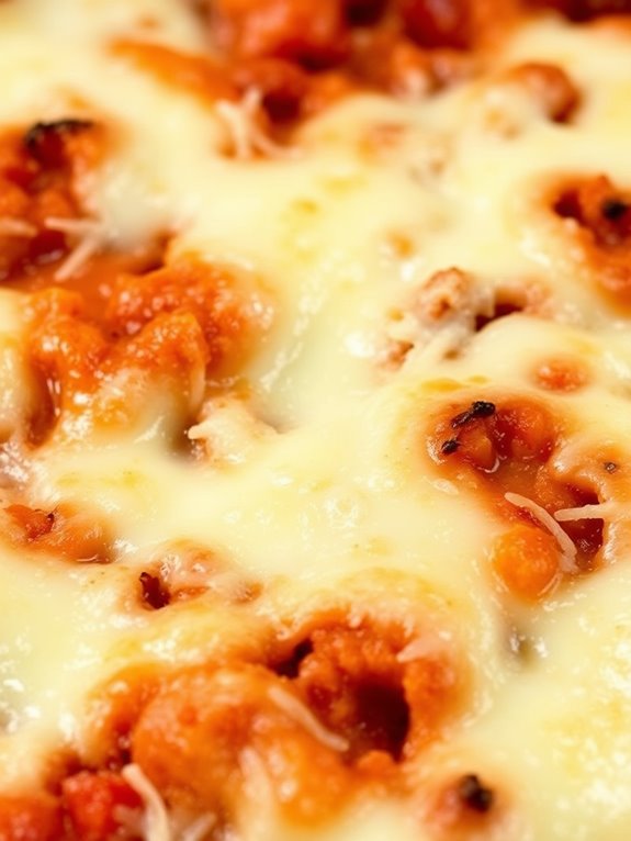 layered pasta and cheese