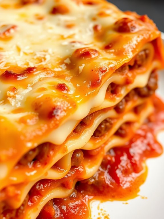 layered pasta dish baked