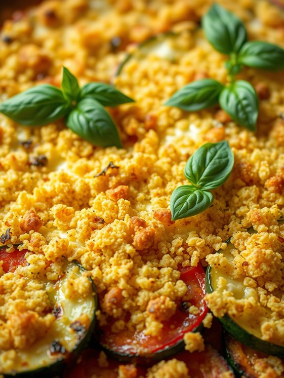 layered vegetable casserole dish