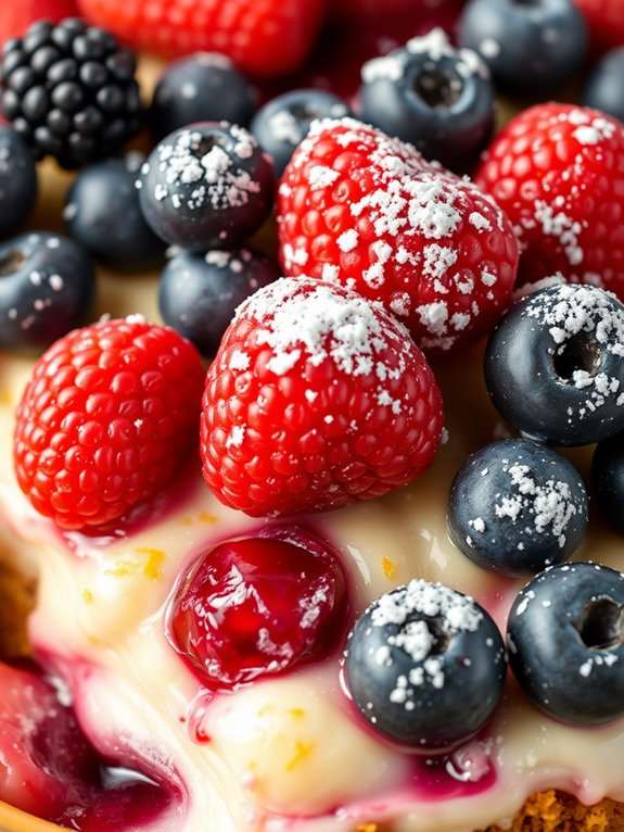 lemon berry cheesecake dessert