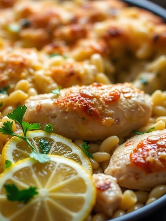 lemon herb chicken casserole