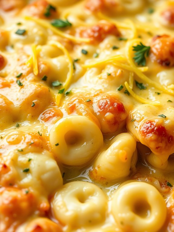 lemon infused tortellini dish