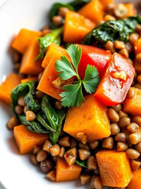 lentil sweet potato casserole