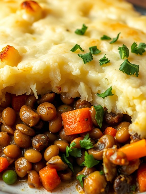 lentil vegetable pie recipe