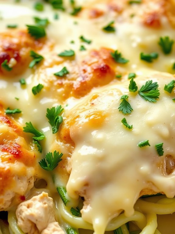 low carb chicken alfredo bake
