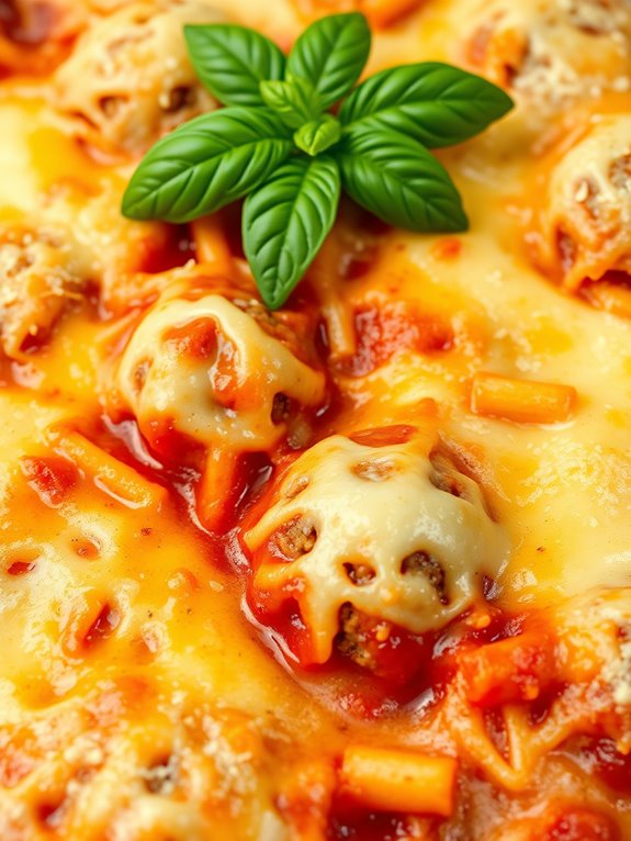 meatball casserole with parmesan