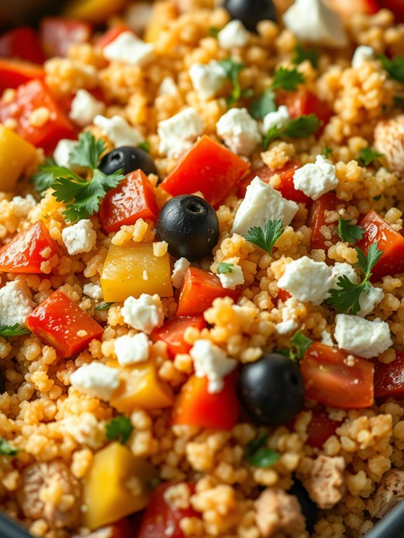 mediterranean chicken couscous casserole