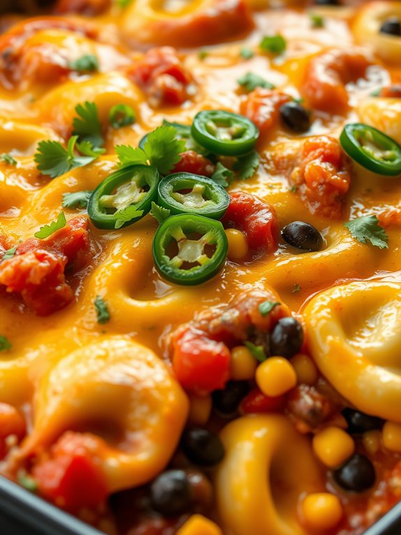 mexican inspired pasta bake