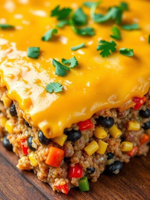 mexican quinoa black bean casserole
