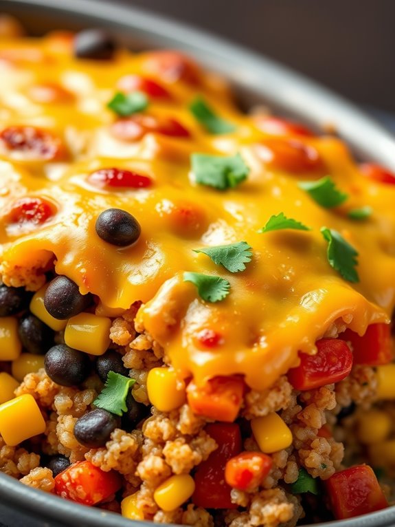 mexican quinoa corn casserole