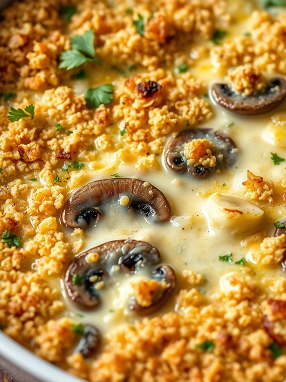 mushroom and leek dish