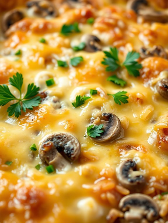mushroom and rice dish