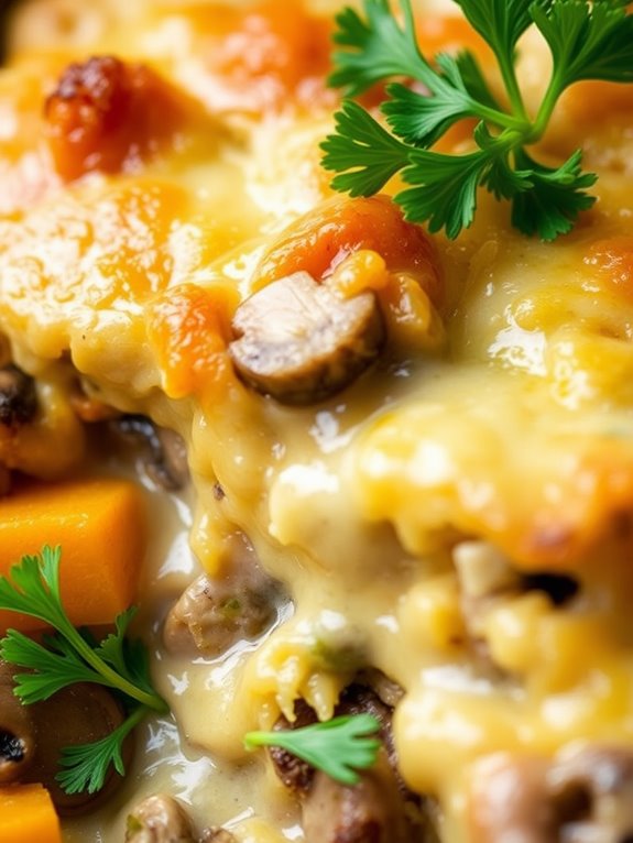 mushroom butternut squash dish