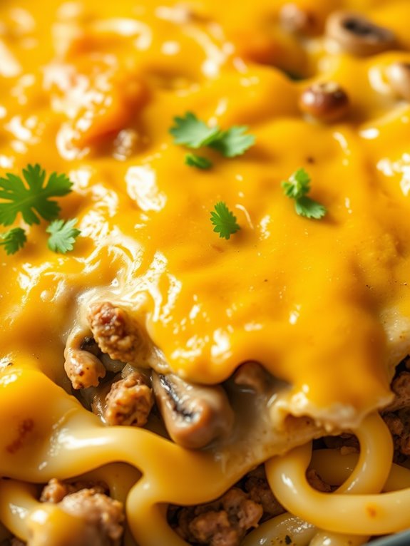 mushroom hamburger stroganoff casserole
