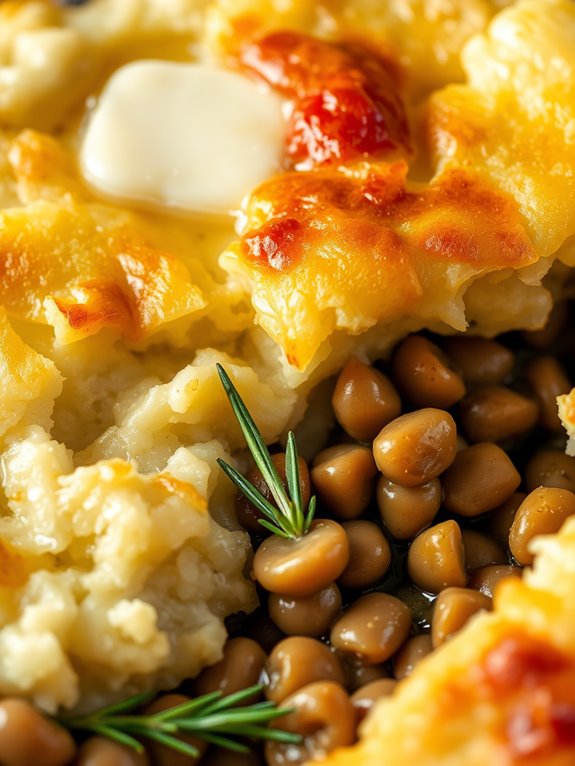 mushroom lentil shepherd s pie