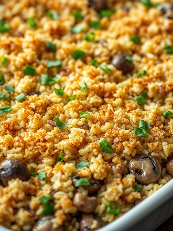 mushroom wild rice casserole recipe
