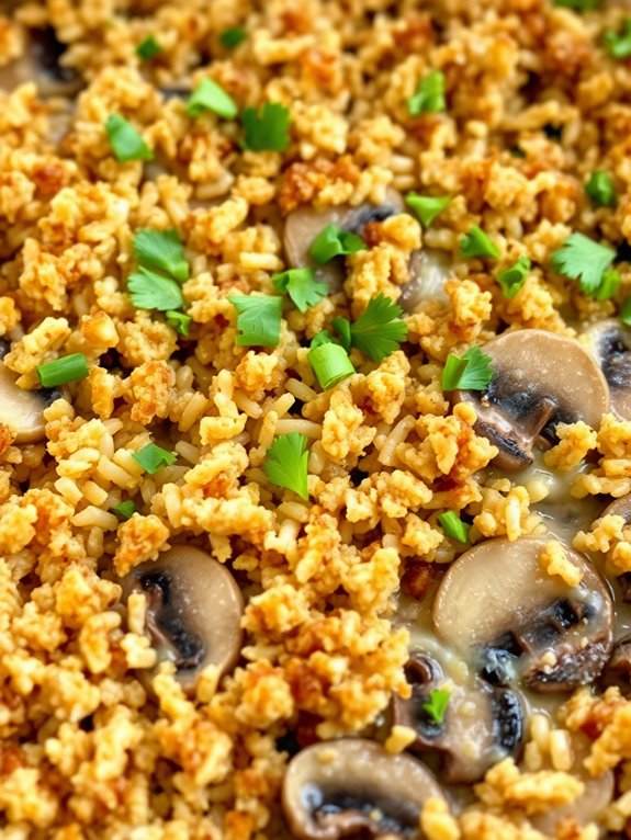 mushroom wild rice casserole recipe