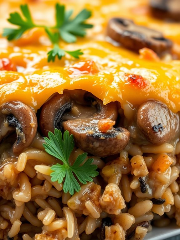 mushroom wild rice casserole recipe
