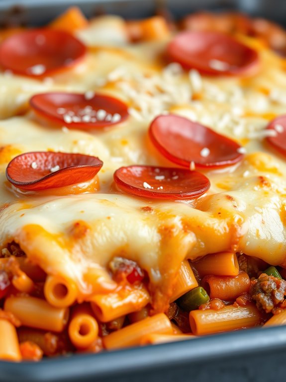 pizza casserole with sausage