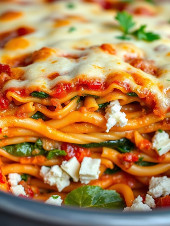 plant based lasagna dish