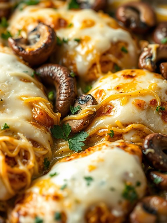 ranch flavored mushroom chicken dish