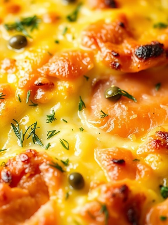 salmon dill egg casserole